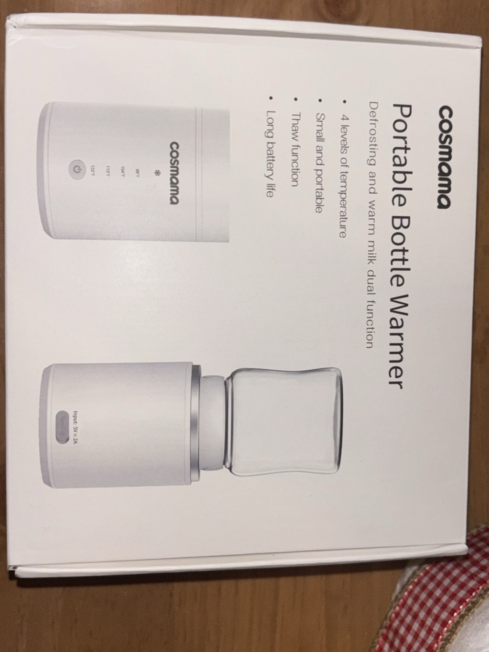 Portable Bottle Warmer - White